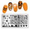 Halloween Stamping Plate Spider Christmas Xmas Pattern Image Nail Art Template Stencil Stamping For Nails Design