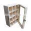 Natural eco-friendly simple useful style wood tea storage box packaging with clear lid