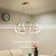 Acrylic Spiral Staircase Chandelier Aluminum Bar Led Chandelier Line Style Chandelier Lighting