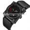 OULM HP8055 Men's Fashion&Casual Watch Japan Quartz Movement Simple Style Leather Band Watch Auto Date
