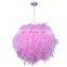 Modern Feather Pendant Lamp E27 Holder Fairy Hanging Lamps Bedroom Dining Room Loft Chandelier Ceiling Light