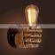 Wooden Vintage Modern Bedroom Living Room  Nordic Design Decorative Wall Light For Home