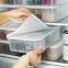 Plastic Storage Containers Square Food Storage Organizer Boxes With Lids for Refrigerator Fridge Cabinet Desk