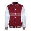 Baseball lettermen varsity jacket for men with leather sleeve custom embroidery patched logo