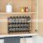 Spice Rack Organizer with Spice Jars,  Spice Labels, Chalk Marker and Funnel Set for Cabinet, Countertop, Pantry