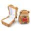lovely Velvet gift box cute bear jewelry box wedding ring box Necklace Ring Case Earrings Holder for jewelry display