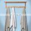 Bamboo Bathroom Shelf Wall Mounted Storage Organizer Towel Shelves Kitchen Living Room With 4 Stainless Steel Hooks