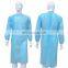 Nonwoven disposable medical disposable clothes gown elastic cuff cpe isolation gown