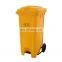 Outdoor plastic dustbin large recycling waste trash sorting bin 120 liter garbage bin