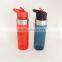 Tritan Sports Plastic Water Bottles With Flip Up Spout And Straw
