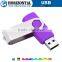 2GB plastic swivel usb flash drive with logo