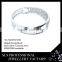 2015 May latest style wholesalers jewelry 925 silver white gold plating bracelet connected ring with colored zircon-SLS