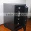Fireproof safe deposit box with biometric fingerprint or code opening