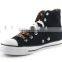 High cut vulcanized canvas shoes/China factory canvas shoes