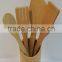 factory Wholesale nature bamboo kitchen tool set