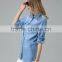 Denim jeans women Adult OEM service dress shirt casual shirt italy style