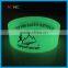 Customized Glow in the Dark Silicone Wristband Bracelet