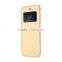Wallet Embossed Genuine Leather Metal Bumper with Diamond Edged Flip-On Back Cover Cell Phone Cases for Iphone6plus