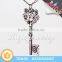 Factory Price Nickel Free Antique Silver Key Charm Necklace for Wholesale
