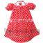 Reindeer and candy hand smocked bishop dress