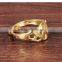 2016 Brass Fashion 18K Gold Plated Jewellery Infinity Symbol Ring