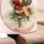 White Pottery Circular Chrismas Pen Pot, Mini Pen Pot