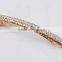 fashionable butterfly shape alloy crystal plastic pearls barrette