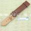 hot sell Populor products brown durable bamboo grain leather watchband for watch