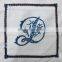 Hand embroidered lavender sachet/bag/pillow-monogram(design #78)