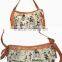 Customized design ladies jacquard canvas shoulder bags