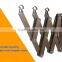 Wall mounted clothes hanger rack