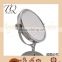360 degree round shape double sided metal compact mirror cosmetic makeup mirror