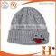 Custom high quality knitted hats plain winter hat beanies cap with factory price