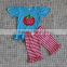 baby girl apple outfits matching bow headband back to school clothes set