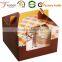 Healthy Recyclable Paper 4 Cupcake Box Foldable Gift Box With PVC Window