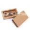 wholesale gift set handmade mens wooden/wood bow tie with denim fabric