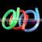 led fiber material blinking luminous flashing plastic bracelet