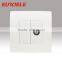 European standard 1 Gang Tel socket with PC panel