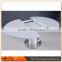 Hot First light up white lacquer oval new model expandable dining table