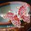 Brass cooper butterfly rhinestone brooch