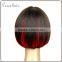 Short Bob human hair wig F color 1B RED celebrity party wig