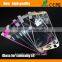 2.5D Color brushed titanium alloy metal Tempered Glass Screen Protector guard for Samsung S4