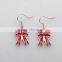 Christmas fashion cute metal gold plated tree shape chirstmas earrings