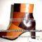 2015-16 OB08 embroidery genuine leather short girls boots