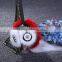 Wholesale hot sale mink fur cute owl shaped key chain/ keyring/ key finder/ key fob