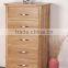 Oak wood drawers of chest