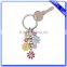 Wholesale Bulk Cheap flower shaped Souvenir Metal Keychain