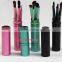5pcs metallic cylinder make up brush simple beautiful durable facial brush women's private cosmetic brush set