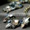 OEM/ODM Factory Direct Sale 2016 Vintage Stone Flower Pendant Necklace
