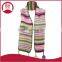 Stretchable ladies fashion Scarf with Pom Poms